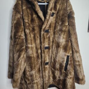 Dennis-basso Women's Brown and Tan Coat